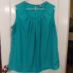 Beautiful Aqua Sleevless Blouse